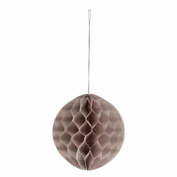 Honeycomb Paper Pom Poms Grey - per pack of 3