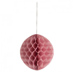 Honeycomb Paper Pom Poms  Mink - per pack of 3