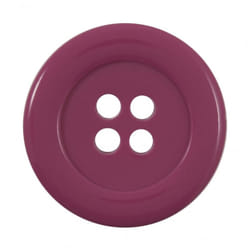 Round Plastic Buttons  Fuchsia Pink - each