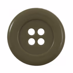 Round Plastic Buttons Leaf Green - each