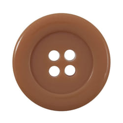 Round Plastic Buttons  Tan - each