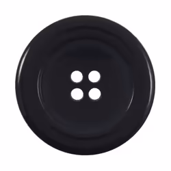 Round Plastic Buttons  Navy Blue - each
