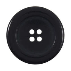 Round Plastic Buttons  Navy Blue - each