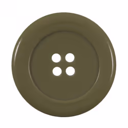 Round Plastic Buttons Leaf Green - each