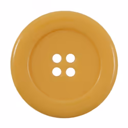 Round Plastic Buttons  Yellow - each