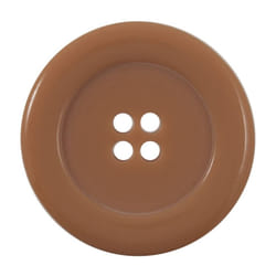 Round Plastic Buttons  Tan - each