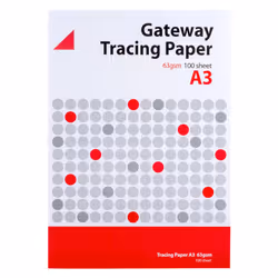 Gateway Tracing Paper Pad 63gsm A3 100 Sheets