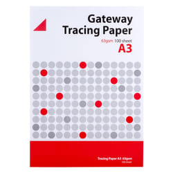 Gateway Tracing Paper Pad 63gsm A3 100 Sheets