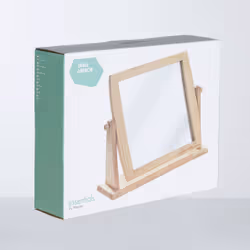 Premier Brands of America Wooden Frame Swivel Mirror, color Natural, size H27 x D7 x W33 - Additional view 5