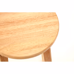 Premier Brands of America Selby Natural Tropical Hevea Wood Tall Bar Stool, color Natural, size H74 x D35 x W35 - Additional view 6