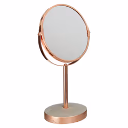 Premier Brands of America Neptune Round Swivel Bathroom Mirror, color Grey, size H34 x D12 x W19 - Additional view 2