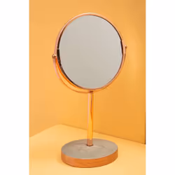Premier Brands of America Neptune Round Swivel Bathroom Mirror, color Grey, size H34 x D12 x W19 - Additional view 6