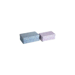 Housewares 507313 Kitchen Storage Tin, Rectangular, Multi-Colour, Set of 2 - Stellar , 13 x 20 x 7 cm