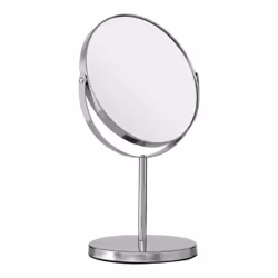 Premier Brands of America Marisha Silver Effect Metal Swivel Table Mirror, color Silver, size H29 x D13 x W18 - Additional view 2