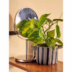 Premier Brands of America Marisha Silver Effect Metal Swivel Table Mirror, color Silver, size H29 x D13 x W18 - Additional view 4