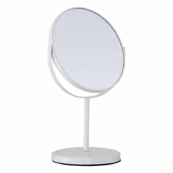 Premier Brands of America Marisha White Metal Swivel Large Table Mirror, color White, size H29 x D13 x W18 - Additional view 2