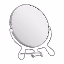 Premier Brands of America Mison Silver Effect Two Sided Small Shaving Mirror, color Silver, size H15 x D8 x W13 - Additional view 2