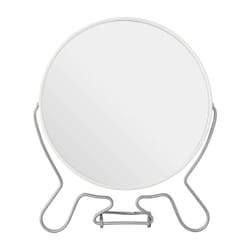 Premier Brands of America Mison White Metal Large Shaving Mirror, color White, size H22 x D10 x W18