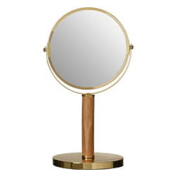 Premier Brands of America Cassini Gold Finish Dual Sided Table Mirror, color Gold, size H33 x D17 x W15