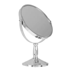 Premier Brands of America Chrome Large Swivel Mirror, color Silver, size H23 x D10 x W17