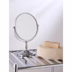 Premier Brands of America Chrome Large Swivel Mirror, color Silver, size H23 x D10 x W17 - Additional view 5