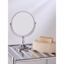 Premier Brands of America Chrome Large Swivel Mirror, color Silver, size H23 x D10 x W17 - Additional view 6