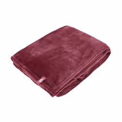 Extra Soft Warm 1.7 TOG Luxury Thermal Fleece Blanket - 180 x 200 cm - 180 x 200 cm, Cherry
