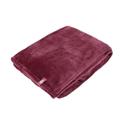 Extra Soft Warm 1.7 TOG  Luxury Thermal Fleece Blanket - 180 x 200 cm - 180 x 200 cm, Cherry