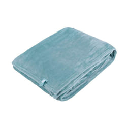 Extra Soft Warm 1.7 TOG  Luxury Thermal Fleece Blanket - 180 x 200 cm - 180 x 200 cm, Duck Egg