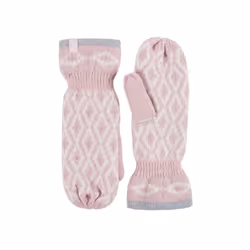 Heat Holders - Ladies Fleece Lined Insulated Winter Thermal Mittens - One Size, Coral