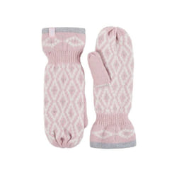 Heat Holders - Ladies Fleece Lined Insulated Winter Thermal Mittens - One Size, Coral