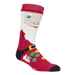 Mens Ladies Thermal Christmas Non Slip Slipper Socks with Grippers - 6-11 UK, Santa
