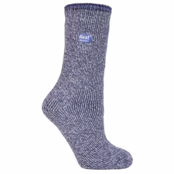 Ladies Thick Reinforced 2.9 TOG Winter Warm Merino Wool Thermal Socks - 4-8 UK, Lilac