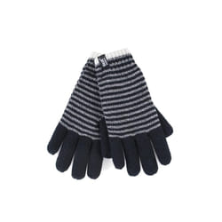 ) Heat Holders - Ladies Knit Winter Warm Fleece Lined Thermal Gloves - S-M, Black (Oslo