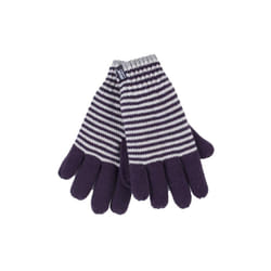 ) Heat Holders - Ladies Knit Winter Warm Fleece Lined Thermal Gloves - S-M, Purple (Oslo