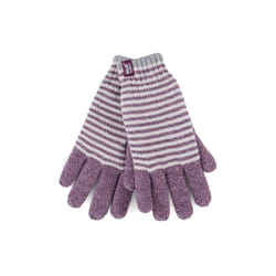 ) Heat Holders - Ladies Knit Winter Warm Fleece Lined Thermal Gloves - S-M, Rose (Oslo