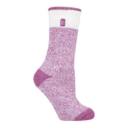 HEAT HOLDERS - Ladies 2.3 TOG Luxury Thick Thermal Socks for Winter - 4-8 UK, Snowdrop Pink