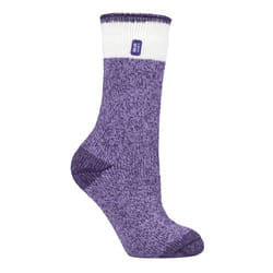 HEAT HOLDERS - Ladies 2.3 TOG Luxury Thick Thermal Socks for Winter - 4-8 UK, Snowdrop Purple