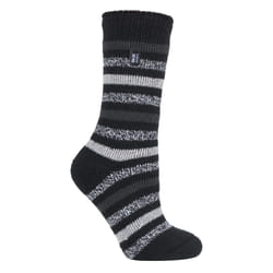 HEAT HOLDERS - Ladies 2.3 TOG Luxury Thick Thermal Socks for Winter - 4-8 UK, Rosebud Black