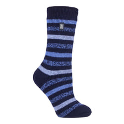 HEAT HOLDERS - Ladies 2.3 TOG Luxury Thick Thermal Socks for Winter - 4-8 UK, Rosebud Navy