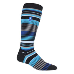 HEAT HOLDERS LITE - Ladies Thermal Ultra Thin Funky Ski Socks - Black Stripe