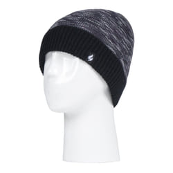 HEAT HOLDERS - Ladies Thermal Knitted Beanie Hat for Winter - Black
