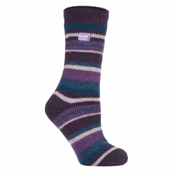HEAT HOLDERS - Ladies 2.3 TOG Luxury Thick Thermal Socks for Winter - 4-8 UK, Fantasia Purple