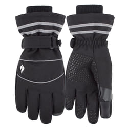 Heat Holders Mens Workforce Touchscreen Gloves with Elasticated Cuffs - M/L, Black