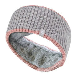 Heat Holders - Ladies Thick Winter Warm Fleece Lined Thermal Headband - Ribbed Cloud Grey