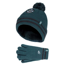 Kids Childrens Harry Potter Hat & Gloves Set for Winter - One Size, Slytherin