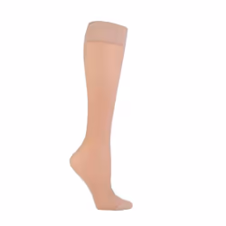 IOMI - Ladies 18 mmHg Graduated Compression Flight Socks for DVT - 4-7 UK, Beige