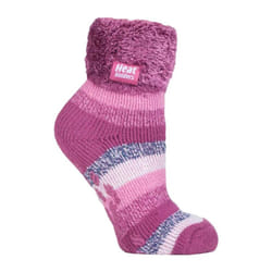 Ladies Non Slip Thermal Low Cut Ankle Slipper Bed Socks with Grips - 4-8 UK, HHL07