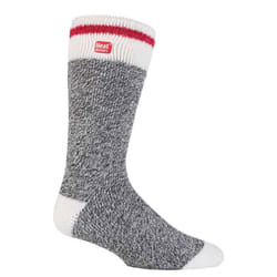 Mens Original GENUINE Thermal Heat Holders Socks 6-11 uk - 39-45 eur - 6-11 UK, Grey Block Twist
