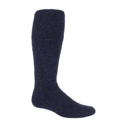 Mens Extra Long Heavy 2.7 TOG Knee High Thermal Wool Rich Socks - 6-11 UK, Navy